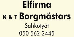 Elfirma K & T Borgmästars logo